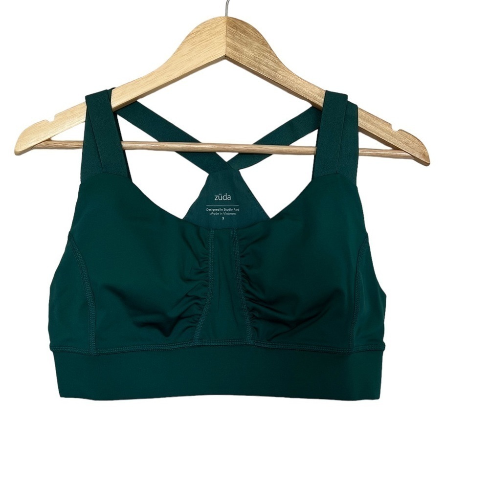 NWOT Zuda Green Activewear Bra Top Small